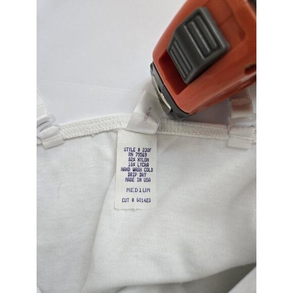 Fredericks of Hollywood Medium Body Suit Slimming White Garment Linger Snaps Med - Picture 6 of 8